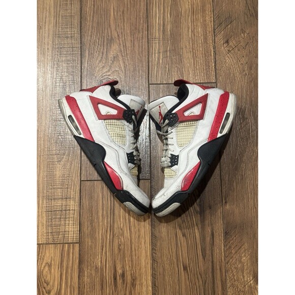 Jordan Air Jordan 4 Red Cement Men's Retro Basketball Shoes Size 11 (SEE PICS!) - Picture 1 of 9